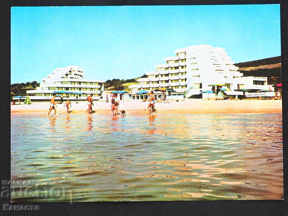 Vedere Albena cu hotelurile 1971 K 382Н