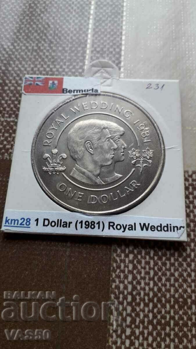 231. BERMUDA-1 dollar 1981
