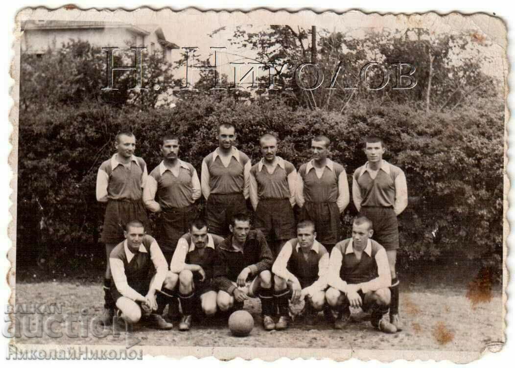SMALL OLD PHOTO FOOTBALL TEAM G076
