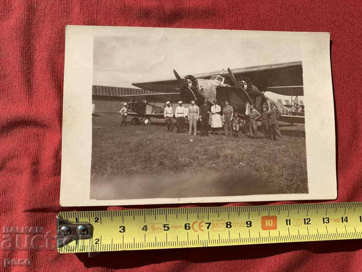 Old Tri-Engine Airplane Pilots Aircraft Mechanics Old photo - 6