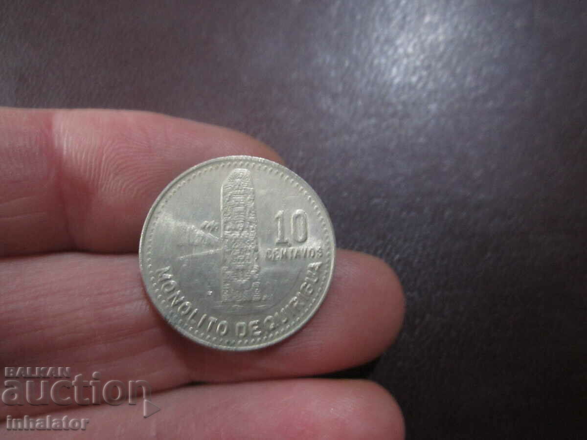 Guatemala 10 centavos 1986