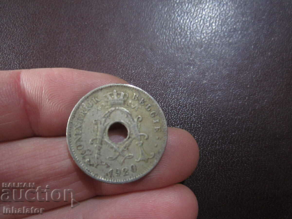 1920 10 centimes Belgia - Inscripție în olandeză