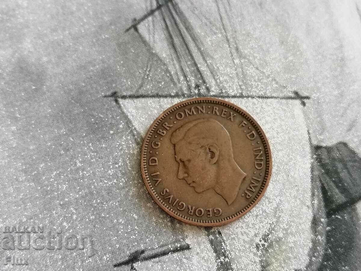 Coin - United Kingdom - 1/2 (half) penny 1943 with price 4.25 BGN | € 2.17 Coin - United Kingdom - 1/2 (half) penny 1943 with price 4.25 BGN | € 2.17