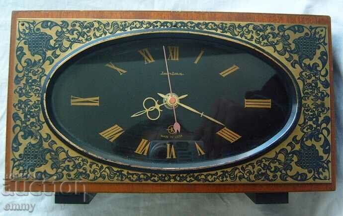 Large table clock "Yantar"/"Jantar", with battery, USSR