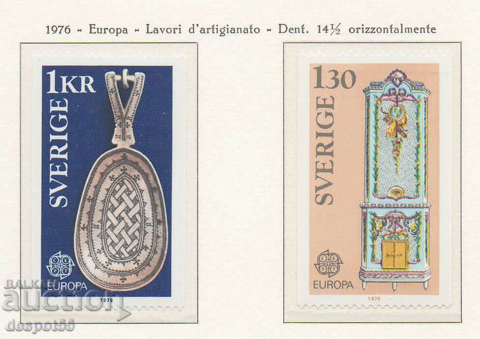 1976. Sweden. EUROPA - Crafts.