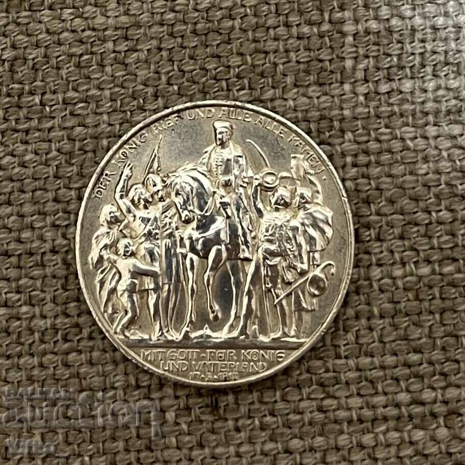 2 Timbre 1913 Prusia Argint