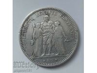 5 Francs Silver France 1873 A Silver Coin #190