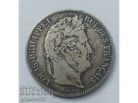 5 Francs Silver France 1837 W Silver Coin #192