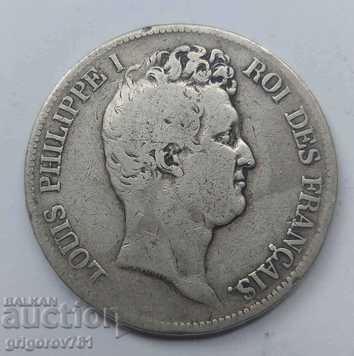 5 Franci Argint Franța 1831 O monedă de argint #197