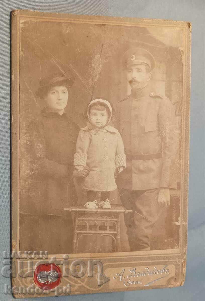 Foto-carton militar vechi.