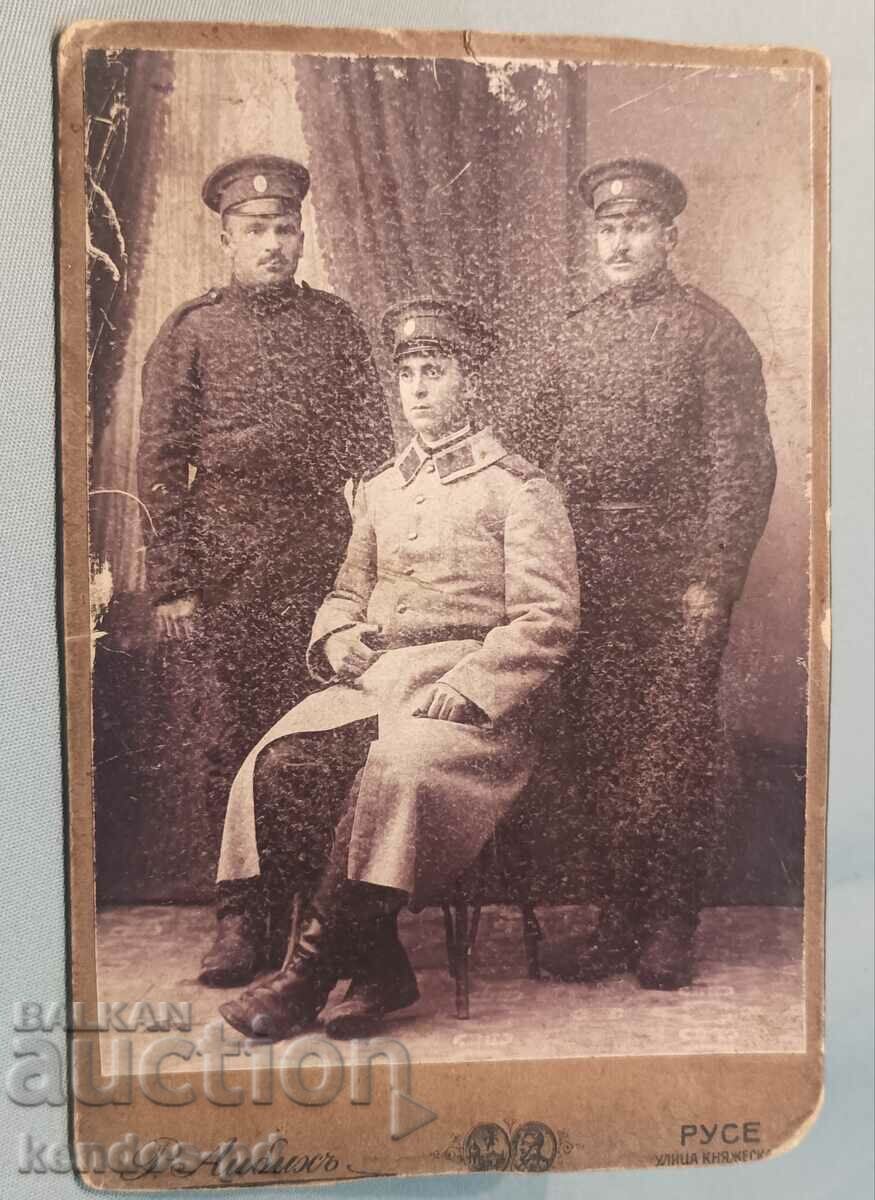 Old military photo-cardboard.