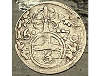 3 Пфенинга 1670 Leopold I, Oppeln, сребро