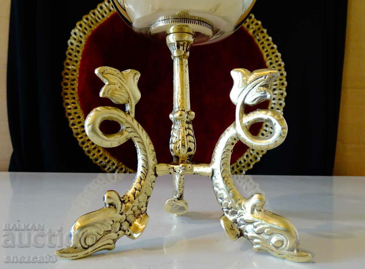 Bronze candlestick, fish, Christianity, moon, stars with price 49.00 BGN | € 25.05 Bronze candlestick, fish, Christianity, moon, stars with price 49.00 BGN | € 25.05