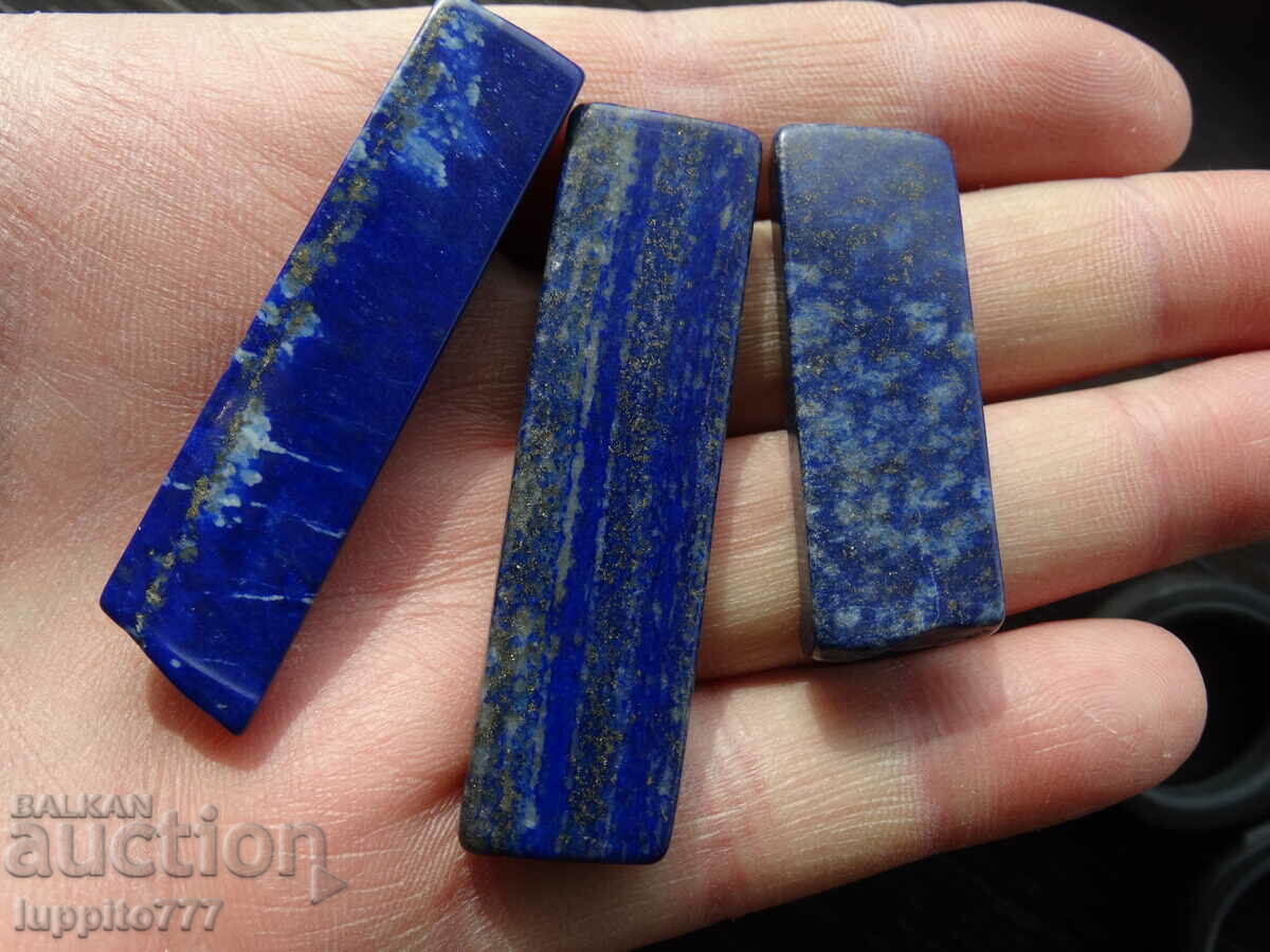Δημοπρασία 192,45 καράτια φυσικό λάπις λάζουλι, λάπις λάζουλι 3 τεμάχια Δημοπρασία 192,45 καράτια φυσικό λάπις λάζουλι, λάπις λάζουλι 3 τεμάχια