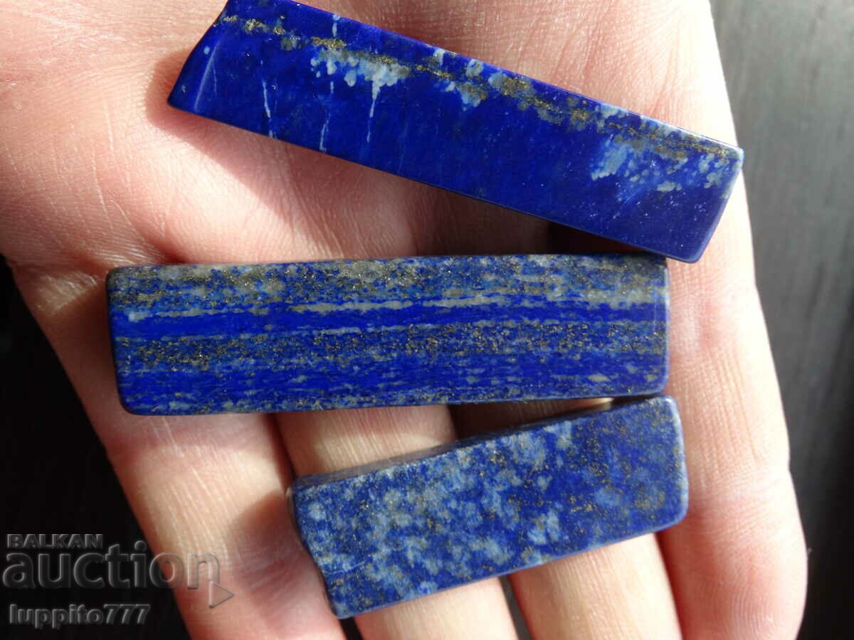 Παράδοση 192,45 καράτια φυσικό λάπις λάζουλι, λάπις λάζουλι 3 τεμάχια Παράδοση 192,45 καράτια φυσικό λάπις λάζουλι, λάπις λάζουλι 3 τεμάχια