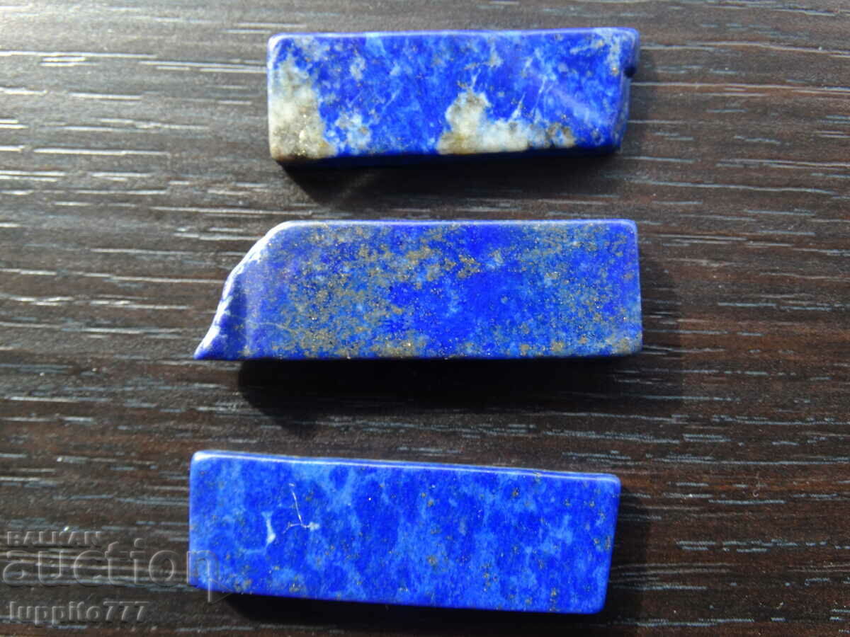 Auction 133.55 carats natural lapis lazuli, lapis lazuli 3 pieces Auction 133.55 carats natural lapis lazuli, lapis lazuli 3 pieces