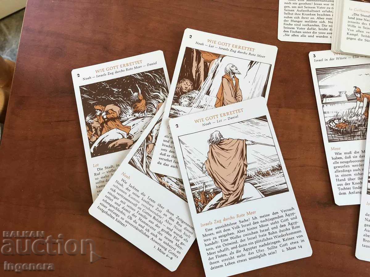 Auction  EDUCATIONAL CARDS FOR CHILDREN-BIBLE-48 NO