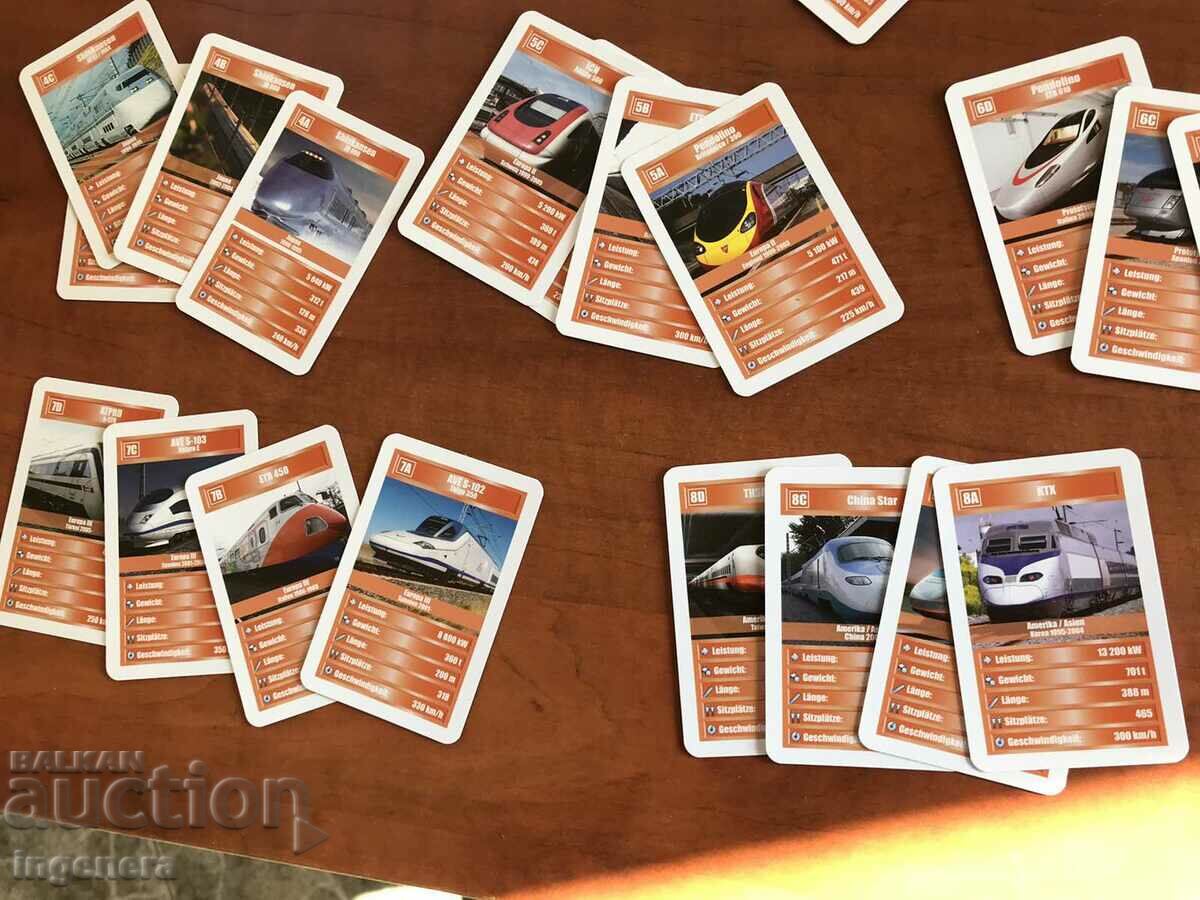 CARDS FOR COLLECTION MODELS LOCOMOTIVE TRAIN TT DATA - 5 CARDS FOR COLLECTION MODELS LOCOMOTIVE TRAIN TT DATA - 5