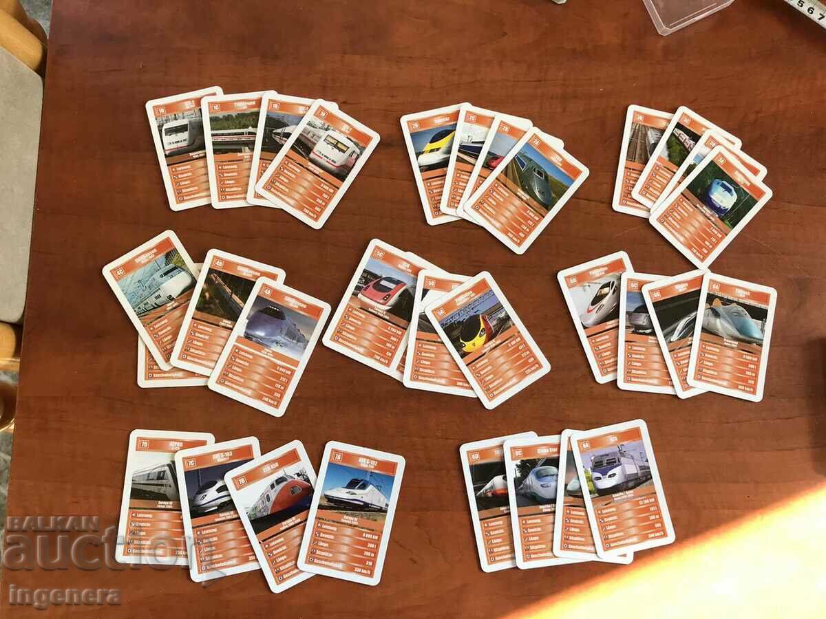 CARDS FOR COLLECTION MODELS LOCOMOTIVE TRAIN TT DATA