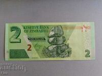 Банкнота - Зимбабве - 2 долара UNC | 2019г.
