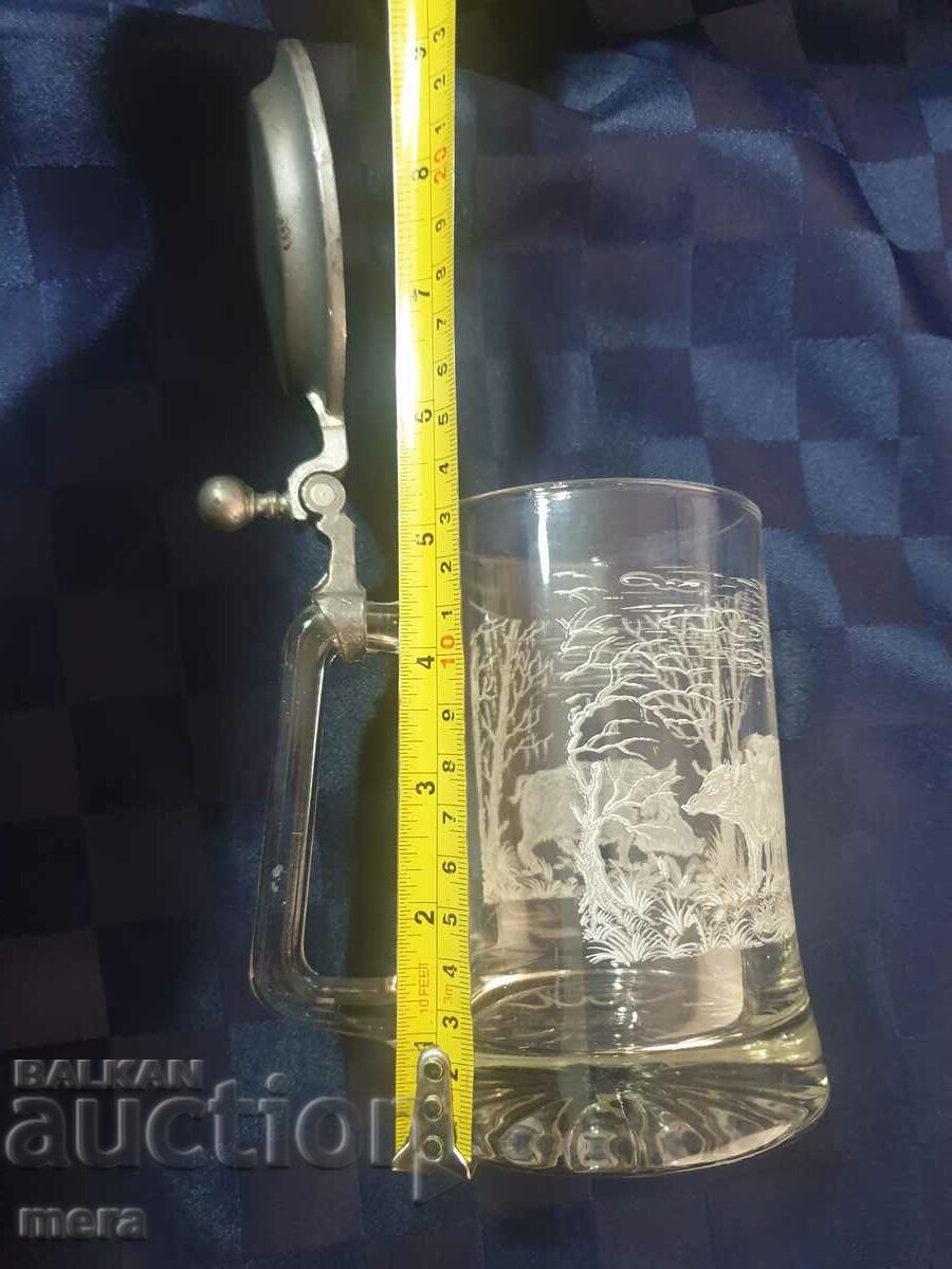 Crystal mug with hunting motifs - 7
