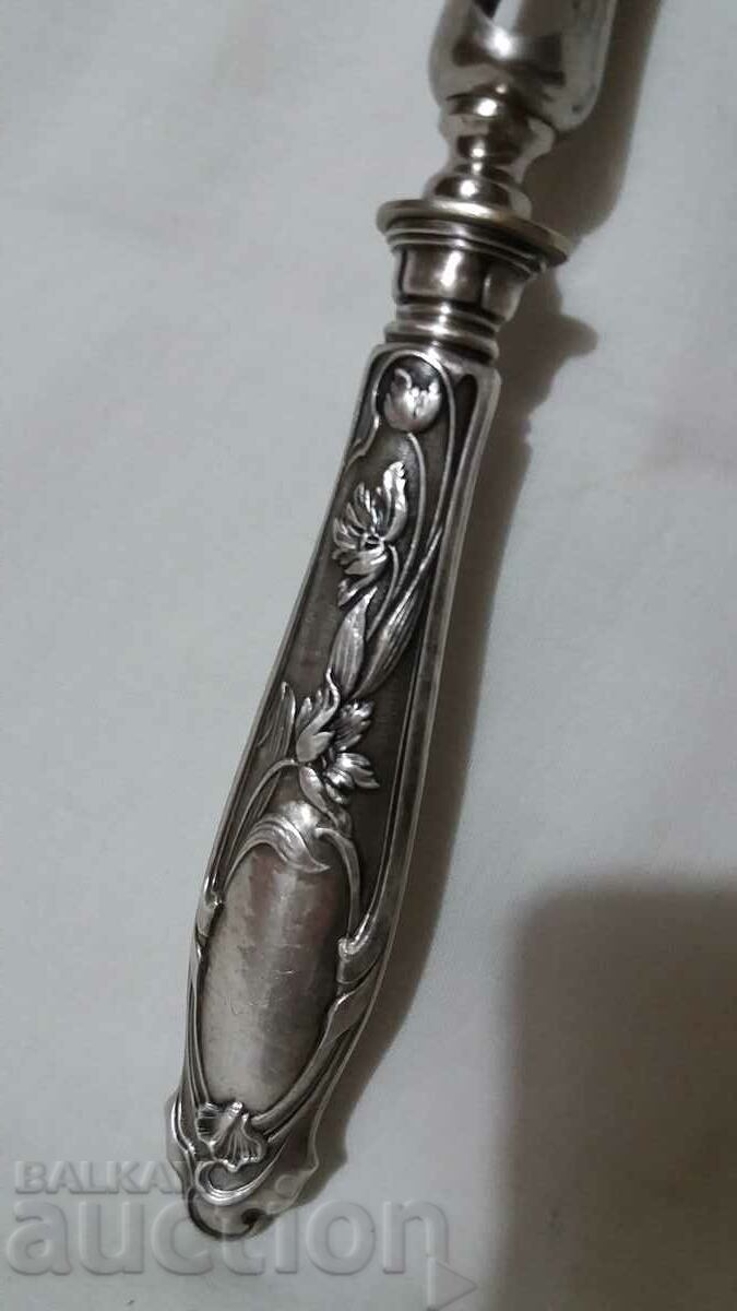 Antique appliance utensil tool with silver handle with price 50.00 BGN | € 25.56