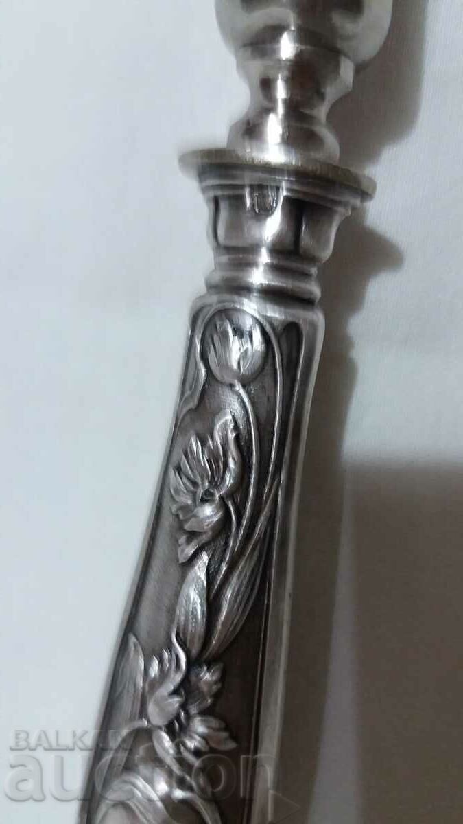 Antique appliance utensil tool with silver handle - 6