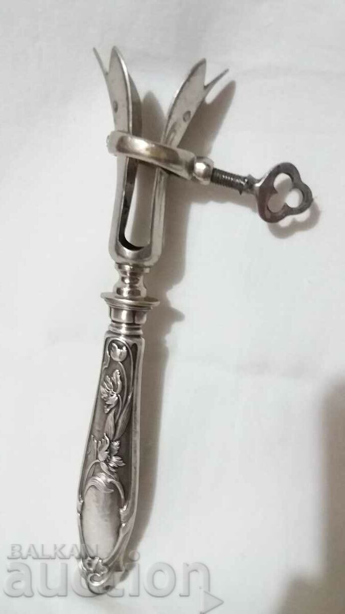 Antique appliance utensil tool with silver handle - 7
