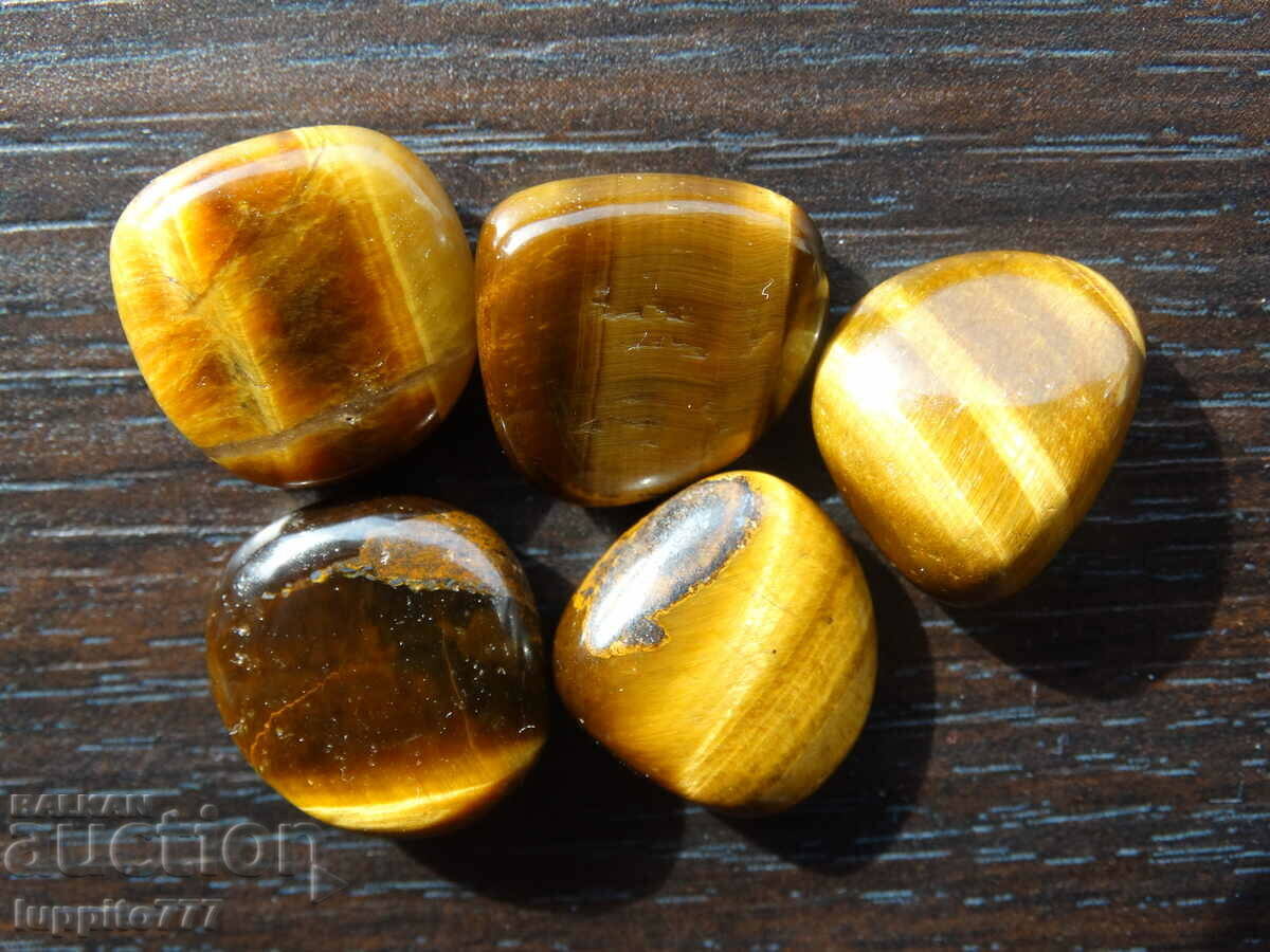 Δημοπρασία Φυσικό μάτι τίγρης 102,30 καρατίων 5 τεμάχια Δημοπρασία Φυσικό μάτι τίγρης 102,30 καρατίων 5 τεμάχια