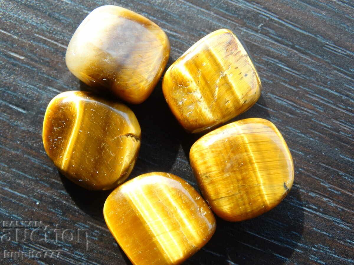 Φυσικό μάτι τίγρης 102,85 καρατίων 5 τεμάχια με τιμή 49.99 BGN | € 25.56 Φυσικό μάτι τίγρης 102,85 καρατίων 5 τεμάχια με τιμή 49.99 BGN | € 25.56