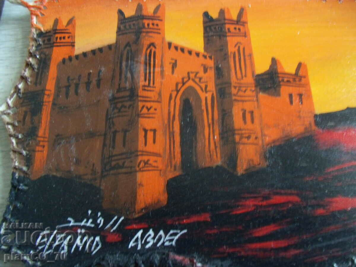 No.*6826 painting on leather canvas with wooden frame with price 45.00 BGN | € 23.01 No.*6826 painting on leather canvas with wooden frame with price 45.00 BGN | € 23.01