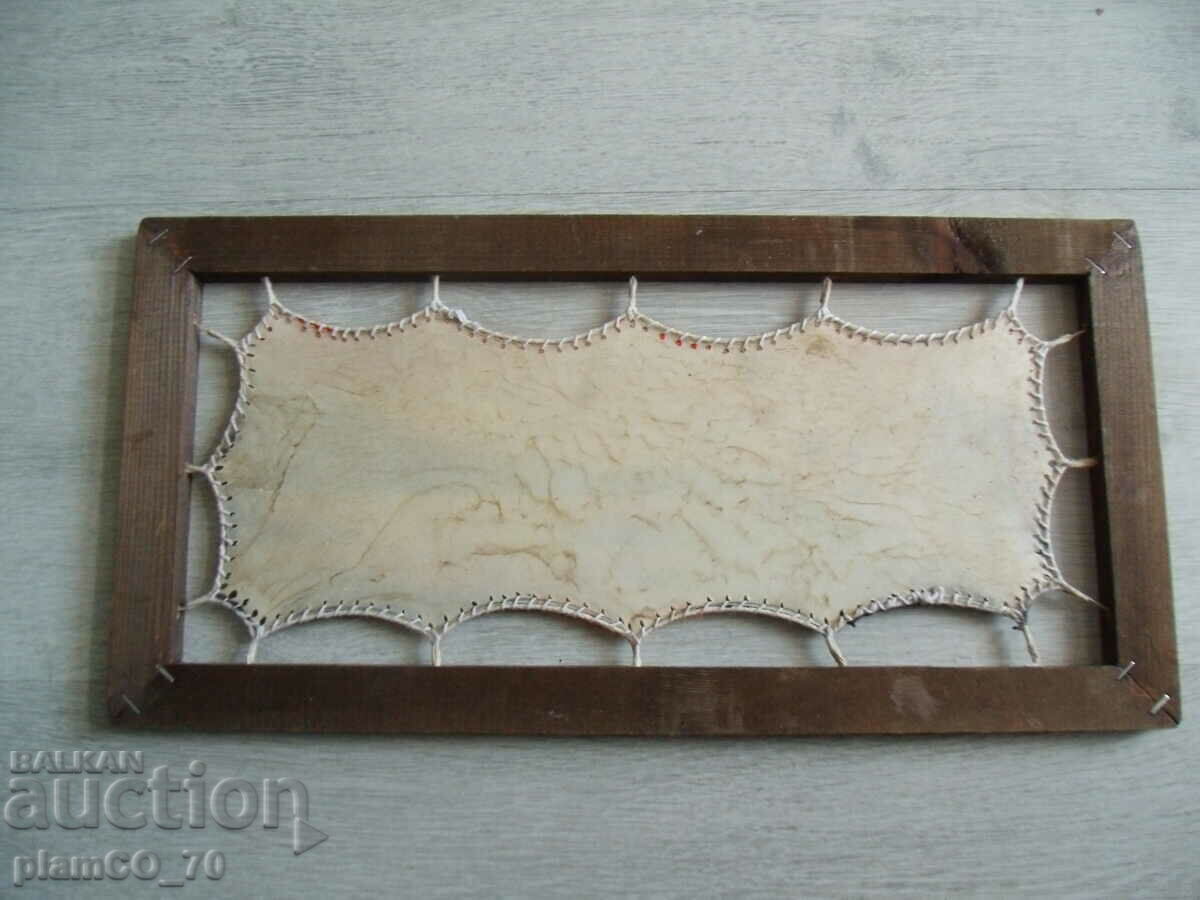 No.*6826 painting on leather canvas with wooden frame - 5 No.*6826 painting on leather canvas with wooden frame - 5