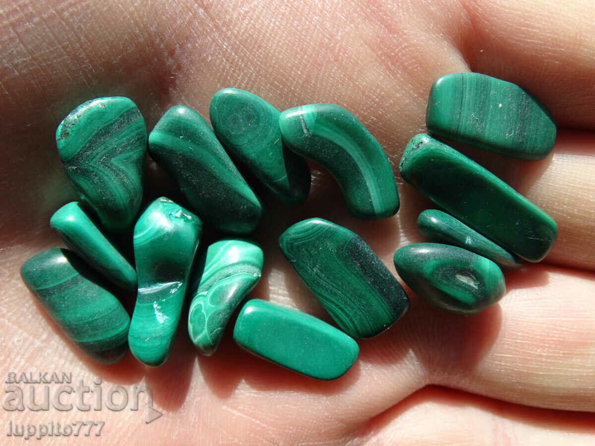 Φυσικός μαλαχίτης 100,50 καρατίων 14 τεμάχια - 5 Φυσικός μαλαχίτης 100,50 καρατίων 14 τεμάχια - 5