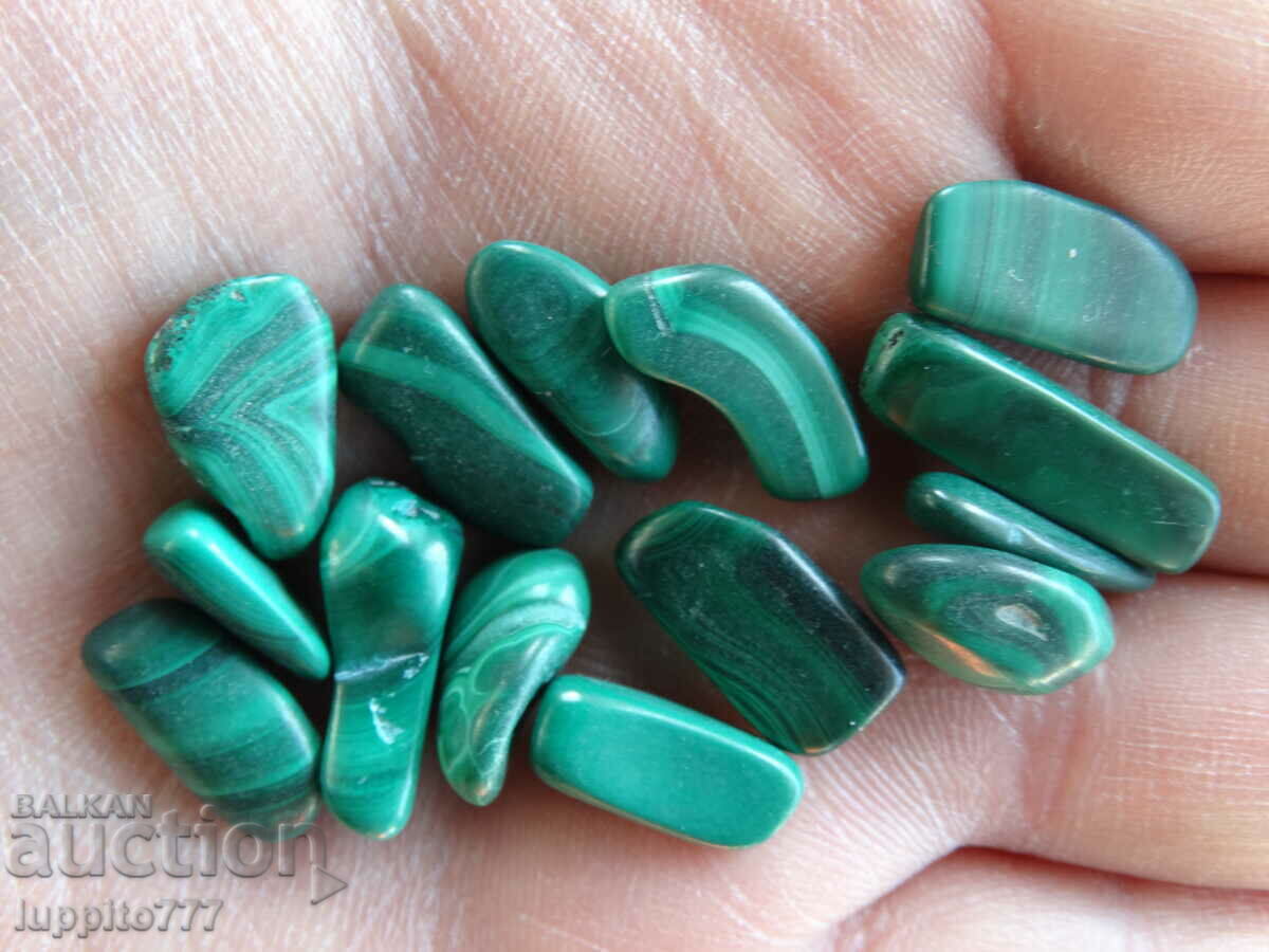 Φυσικός μαλαχίτης 100,50 καρατίων 14 τεμάχια - 6 Φυσικός μαλαχίτης 100,50 καρατίων 14 τεμάχια - 6