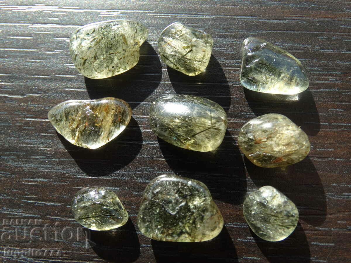 76.60 carats of natural rutilized quartz 9 pieces - 7 76.60 carats of natural rutilized quartz 9 pieces - 7