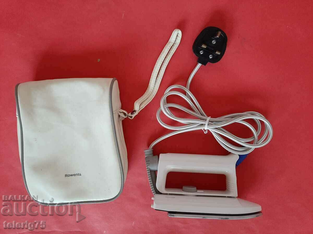 Auction German Old Retro Mini Iron Rowenta Traveller-500W-1960/70 Auction German Old Retro Mini Iron Rowenta Traveller-500W-1960/70