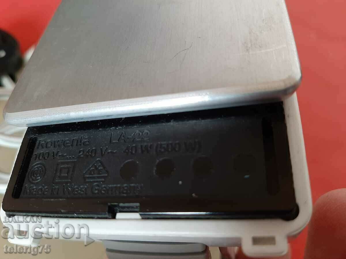 German Old Retro Mini Iron Rowenta Traveller-500W-1960/70 - 5 German Old Retro Mini Iron Rowenta Traveller-500W-1960/70 - 5