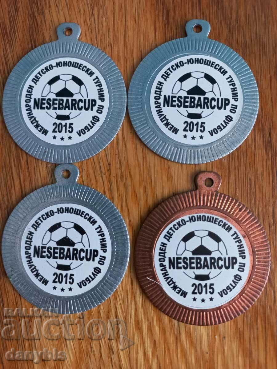 Medals - football - children's - youth tournament in Nessebar 2015