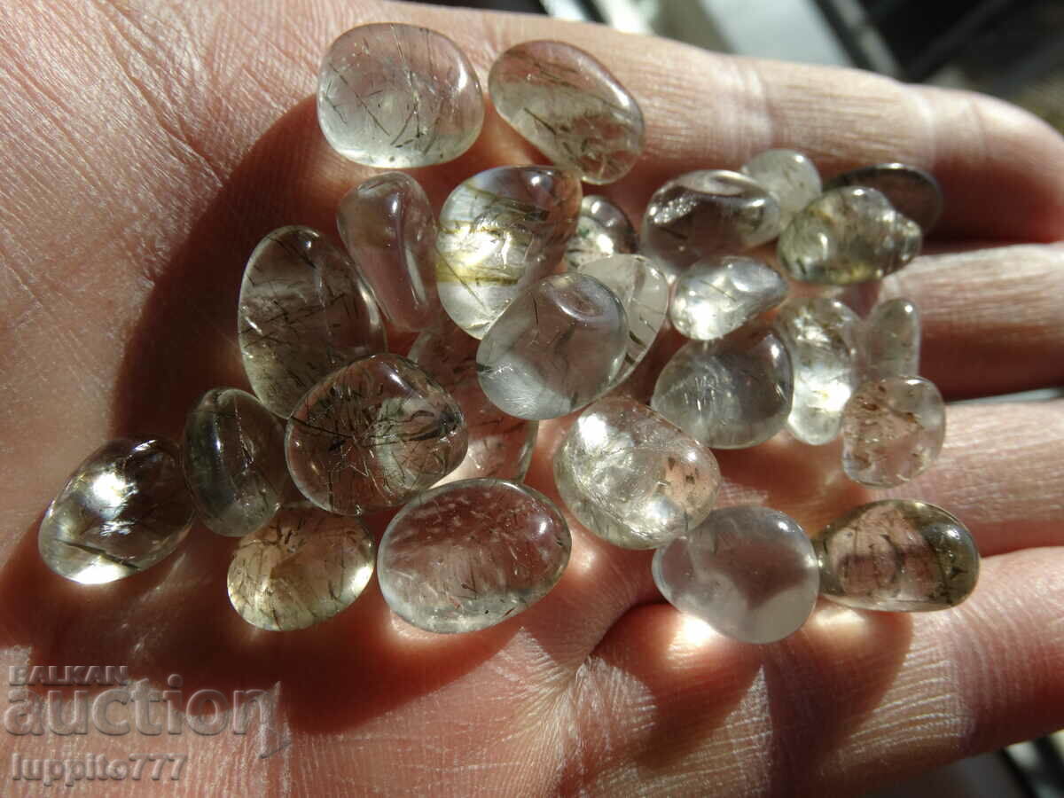 224,20 καράτια φυσικού ρουτιλισμένου χαλαζία 28 τεμαχίων με τιμή 79.99 BGN | € 40.90 224,20 καράτια φυσικού ρουτιλισμένου χαλαζία 28 τεμαχίων με τιμή 79.99 BGN | € 40.90