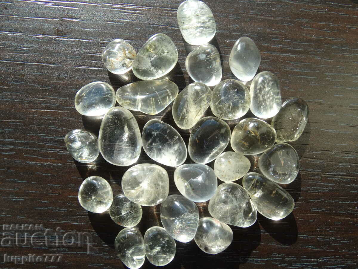 Παράδοση 224,20 καράτια φυσικού ρουτιλισμένου χαλαζία 28 τεμαχίων Παράδοση 224,20 καράτια φυσικού ρουτιλισμένου χαλαζία 28 τεμαχίων