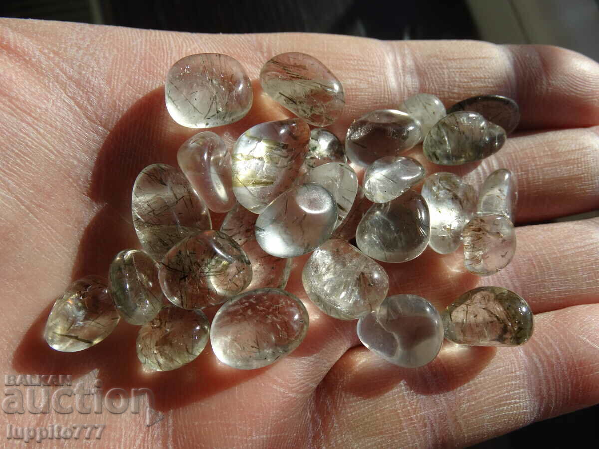 224,20 καράτια φυσικού ρουτιλισμένου χαλαζία 28 τεμαχίων - 7 224,20 καράτια φυσικού ρουτιλισμένου χαλαζία 28 τεμαχίων - 7