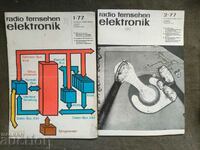 Списание Radio Fernsehen Elektronik 11 броя от 1977 г.