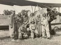 Aviatorii Avion vechi Fotografie veche