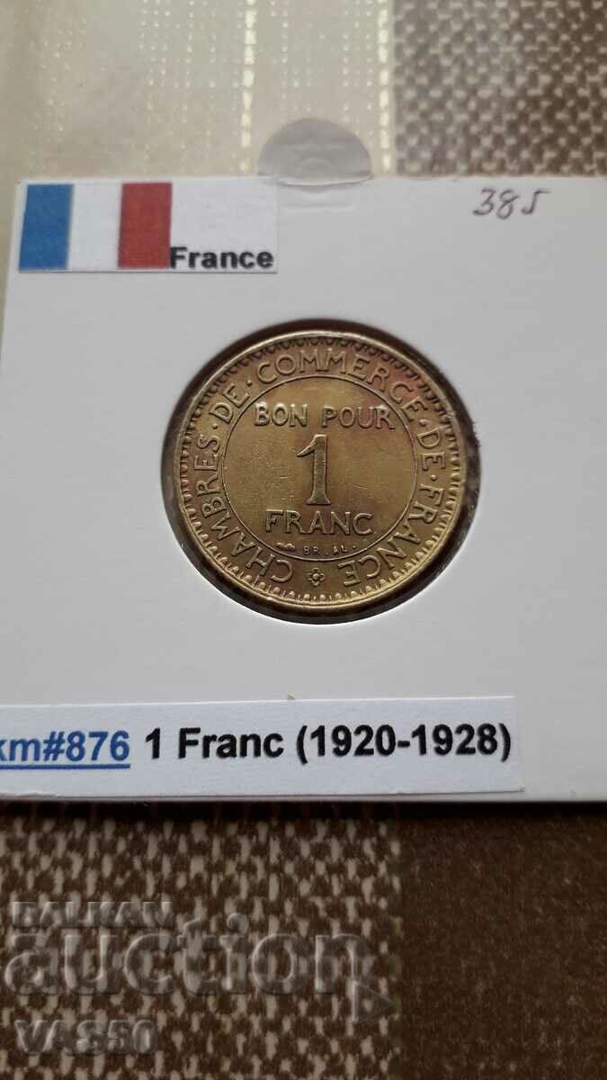 385. FRANCE-1fr. 1923