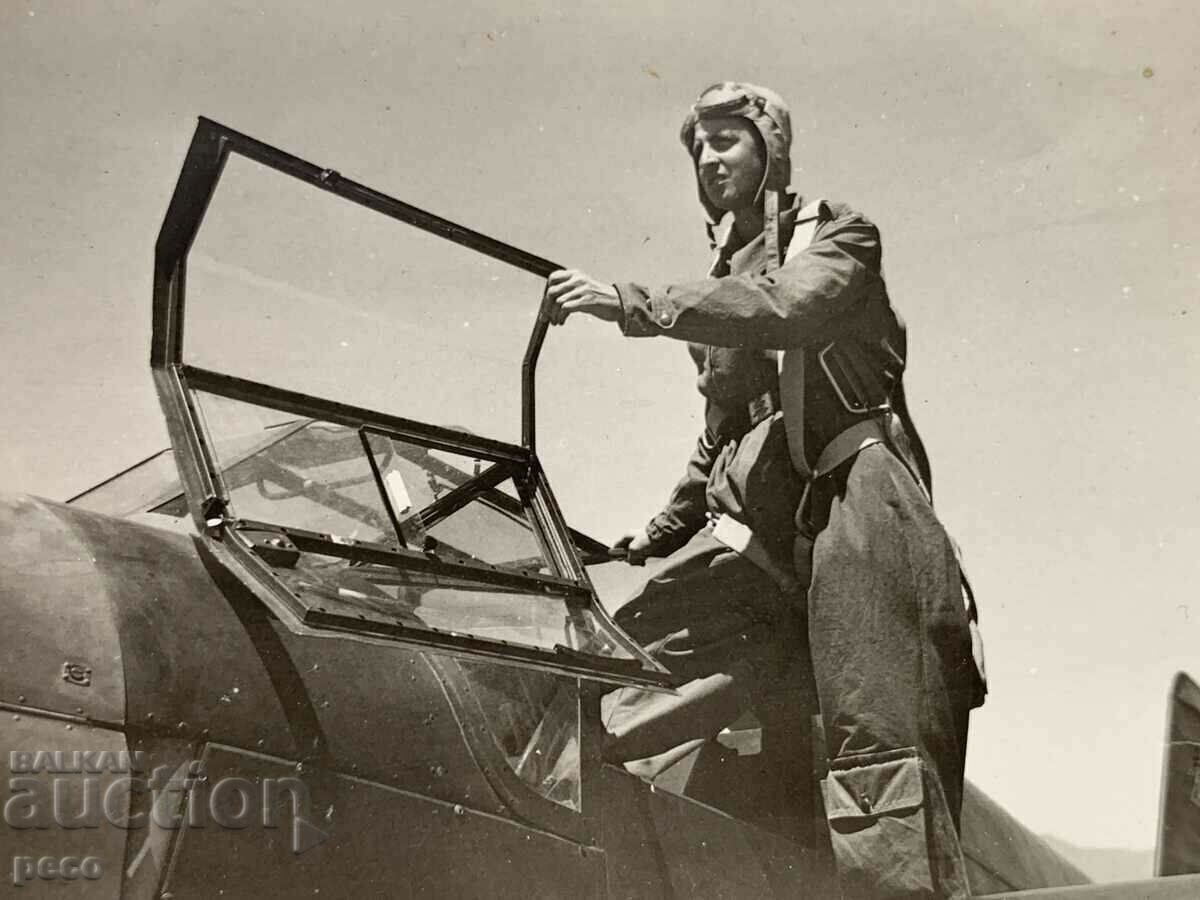 Kazanlak Airport 1945 Pilot Airplane Old photo with price 30.00 BGN | € 15.34 Kazanlak Airport 1945 Pilot Airplane Old photo with price 30.00 BGN | € 15.34