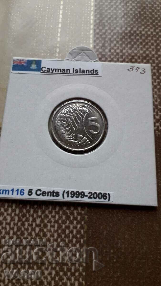 393. CAYMAN ISLANDS 5ts. 2002