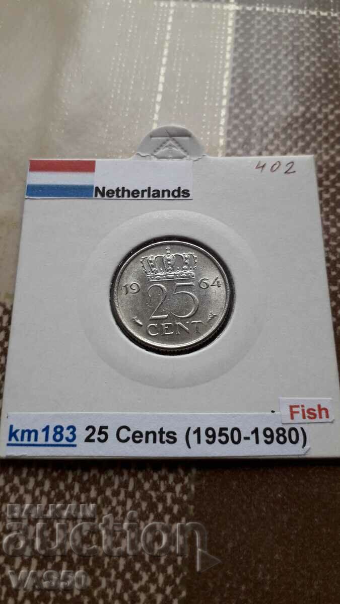 402. NETHERLANDS-25c. 1964