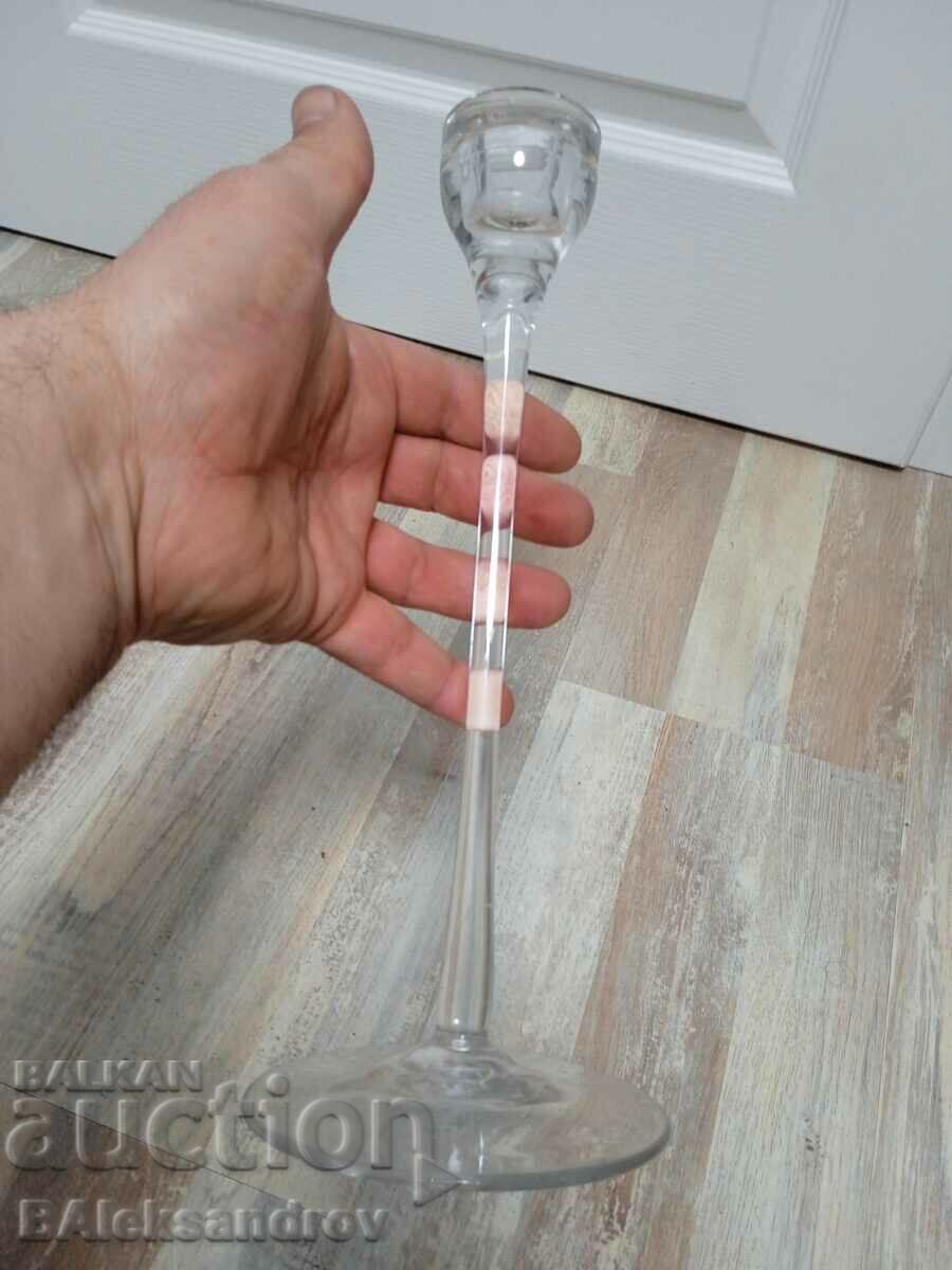 Suport de lumânare înalt și sofisticat din sticlă - 6