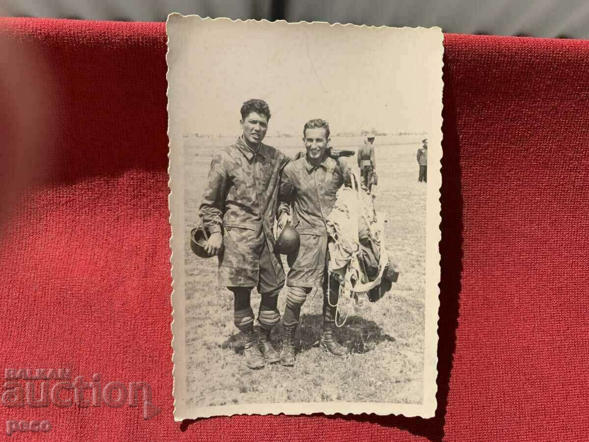 Delivery of Parachute Squad Bulgaria 40s old photo