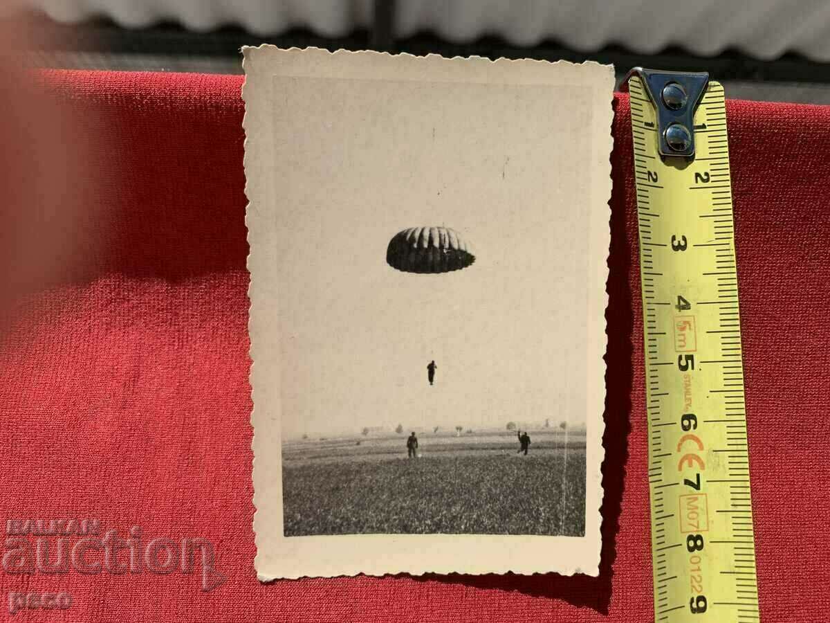 Delivery of Parachute Squad Bulgaria 40s old photo Delivery of Parachute Squad Bulgaria 40s old photo